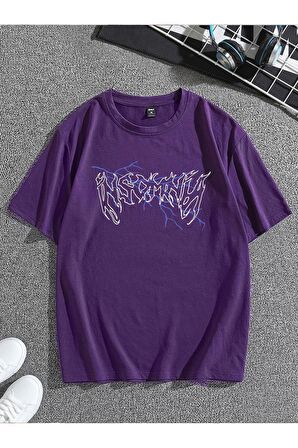 Unisex Şimşek Baskılı Tshirt