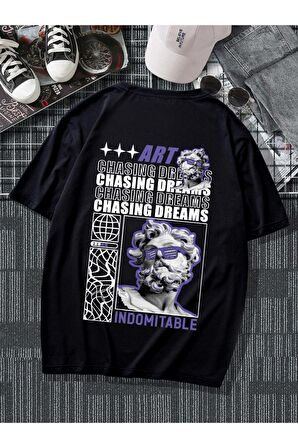 Unisex İndomitable Yazılı Tshirt