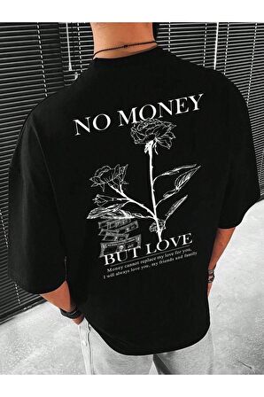 Unisex No Money Yazılı Tshirt