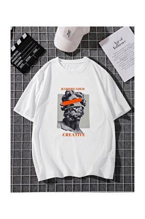Unisex Creative Yazılı Tshirt