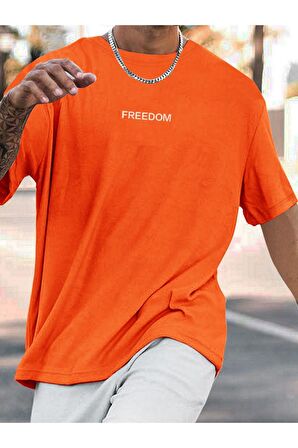 Unisex Freedom Yazılı Tshirt