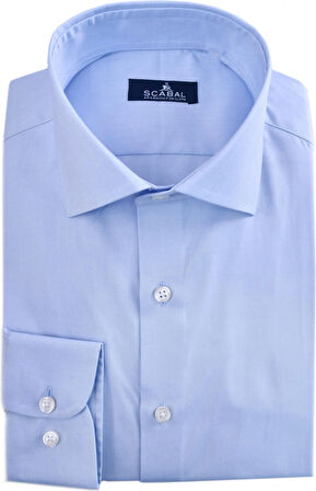 Erkek Bebe Mavisi %100 Pamuk Gömlek