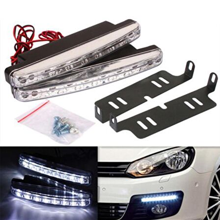 8 Ledli Gündüz Farı Ledi DRL Led Lamba