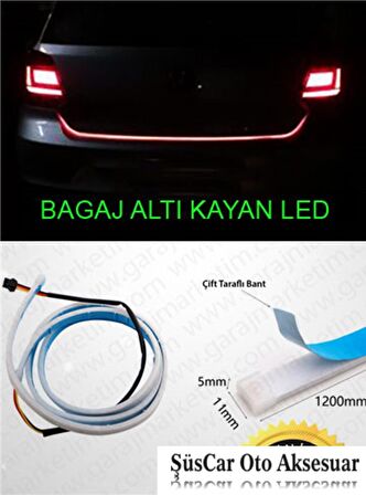 Bagaj Altı Kayar Kayan Led 7 Renkli Fonksiyonlu Su Geçirmez 120cm