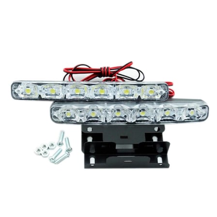 6 Ledli Gündüz Farı Gündüz Ledi DRL Led Lamba 18W Su Geçirmez