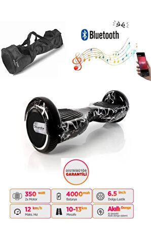 Elektrikli Kaykay Scooter Akıllı Denge Hoverboard + HoverKart + Çanta FULL LEDLİ EXTREM PAKET D02