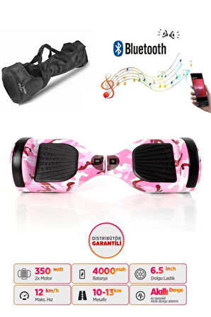 Elektrikli Kaykay Scooter Akıllı Denge Hoverboard + HoverKart + Çanta FULL LEDLİ EXTREM PAKET D05