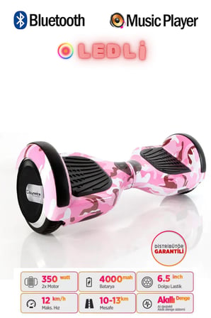 Citymate Elektrikli Kaykay Akıllı Denge Hoverboard + HoverKart + Çanta FULL LEDLİ EXTREM PAKET D05