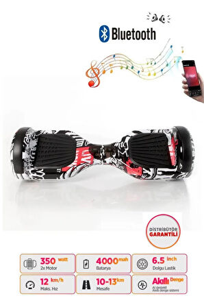 Elektrikli Kaykay Scooter Akıllı Denge Hoverboard + HoverKart + Çanta FULL LEDLİ EXTREM PAKET D06