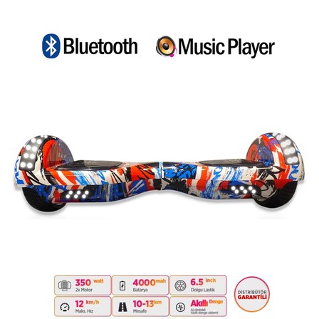 Citymate Elektrikli Kaykay Akıllı Denge Hoverboard + HoverKart + Çanta FULL LEDLİ EXTREM PAKET D09