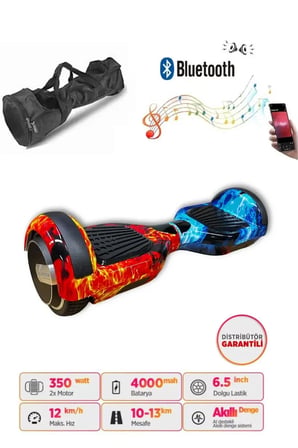 Citymate Elektrikli Kaykay Akıllı Denge Hoverboard + HoverKart + Çanta FULL LEDLİ EXTREM PAKET D10