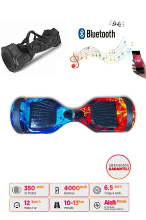 Citymate Elektrikli Kaykay Akıllı Denge Hoverboard + HoverKart + Çanta FULL LEDLİ EXTREM PAKET D10