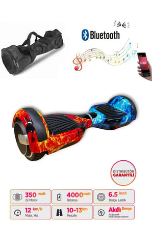 Citymate Elektrikli Kaykay Akıllı Denge Hoverboard + HoverKart + Çanta FULL LEDLİ EXTREM PAKET D10