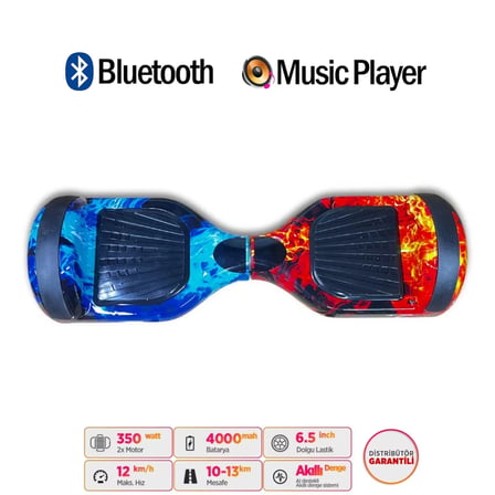Elektrikli Kaykay Scooter Akıllı Denge Hoverboard + HoverKart + Çanta FULL LEDLİ EXTREM86 PAKET D10