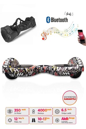 Citymate Elektrikli Kaykay Akıllı Denge Hoverboard + HoverKart + Çanta FULL LEDLİ EXTREM PAKET D14
