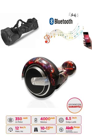 Citymate Elektrikli Kaykay Akıllı Denge Hoverboard + HoverKart + Çanta FULL LEDLİ EXTREM PAKET D15