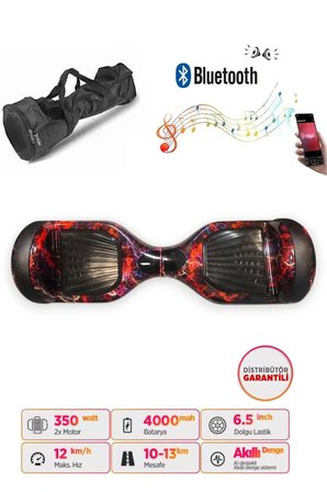 Citymate Elektrikli Kaykay Akıllı Denge Hoverboard + HoverKart + Çanta FULL LEDLİ EXTREM PAKET D15