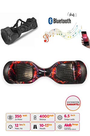 Elektrikli Kaykay Scooter Akıllı Denge Hoverboard + HoverKart + Çanta FULL LEDLİ EXTREM PAKET D15