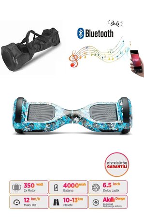 Citymate Elektrikli Kaykay Akıllı Denge Hoverboard + HoverKart + Çanta FULL LEDLİ EXTREM PAKET D20