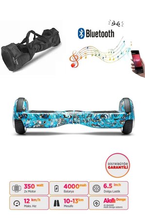 Citymate Elektrikli Kaykay Akıllı Denge Hoverboard + HoverKart + Çanta FULL LEDLİ EXTREM PAKET D20