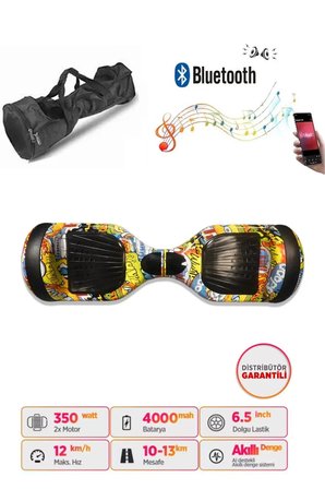 Citymate Elektrikli Kaykay Akıllı Denge Hoverboard + HoverKart + Çanta FULL LEDLİ EXTREM PAKET D25