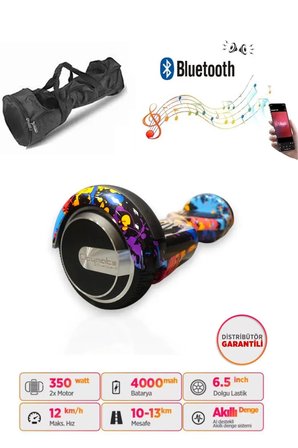 Citymate Elektrikli Kaykay Akıllı Denge Hoverboard + HoverKart + Çanta FULL LEDLİ EXTREM PAKET D26