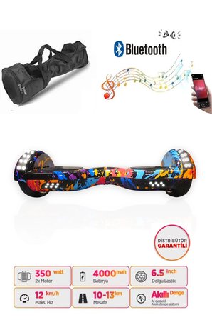 Citymate Elektrikli Kaykay Akıllı Denge Hoverboard + HoverKart + Çanta FULL LEDLİ EXTREM PAKET D26