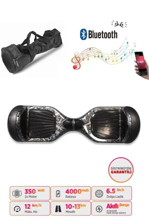 Citymate Elektrikli Kaykay Akıllı Denge Hoverboard + HoverKart + Çanta FULL LEDLİ EXTREM PAKET D27