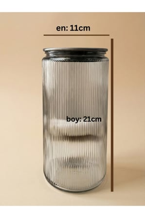 6'lı Set Metal Vakum Kapaklı Cam Saklama Kabı 2000 ML