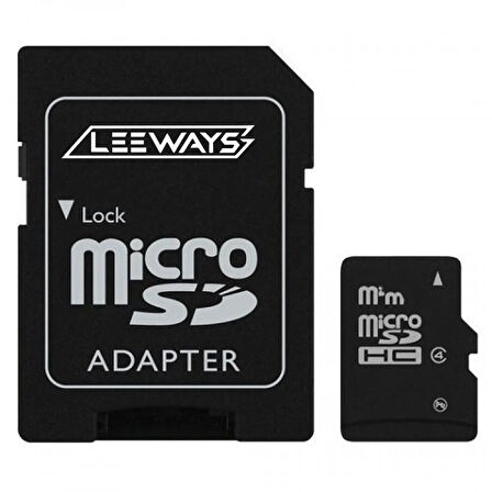 LEEWAYS 32GB Hafıza Kartı 100MB Okuma/Yazma Hızı Adaptörlü
