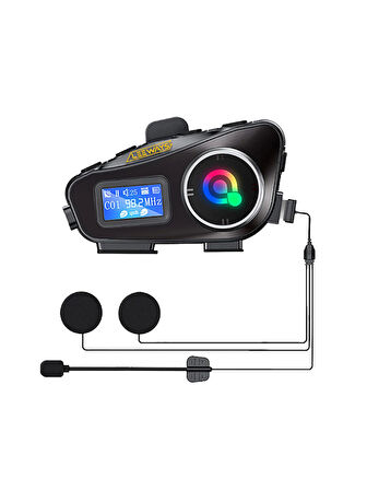 Q58 Max Kask Kulaklık interkom + Motosiklet Telefon Tutacağı