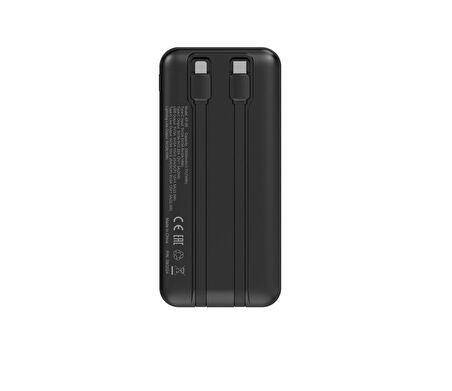 10.000 mAh Powerbank 22.5W Hızlı Şarj Destekli Siyah Renk