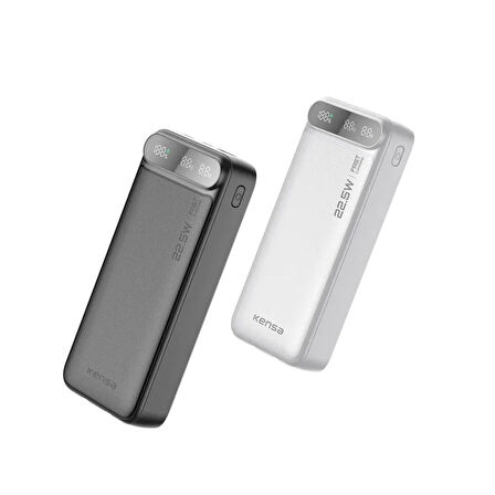 20.000 mAh 22.5W Powerbank Hızlı Şarj Destekli Dijital Ekran Göstergeli