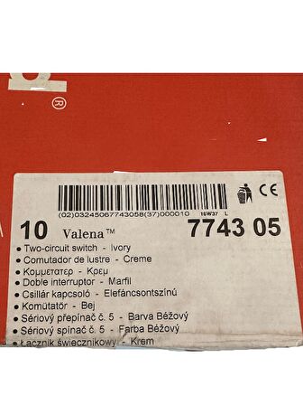 Legrand Valena 774305 Komütatör Krem (Bej) (Çerçeve Dahil)