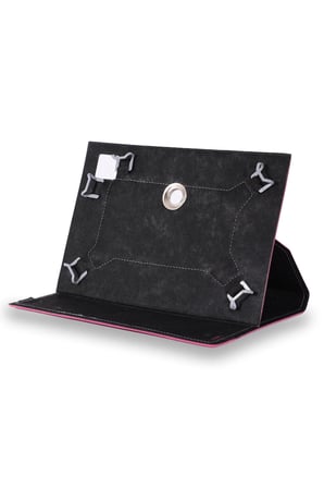 Velvoria Acer Iconia W511P-NT.L0TEY.002 10.1" Tablet Uyumlu Standlı Üniversal Kapaklı Pembe Tablet Kılıfı