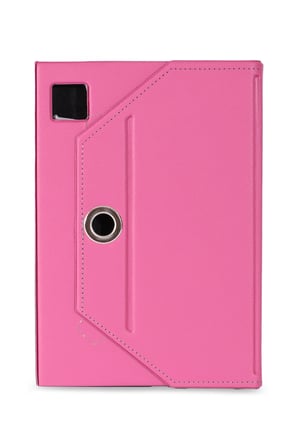 Velvoria Samsung Galaxy P620 (2024) Tablet Uyumlu Standlı Üniversal Kapaklı Pembe Tablet Kılıfı