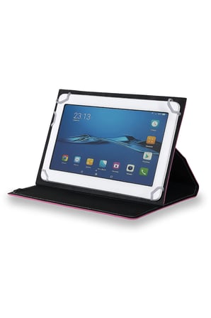 Velvoria Sprange VASOUN-L10TB 10,1" IPS Tablet Uyumlu Standlı Üniversal Kapaklı Pembe Tablet Kılıfı