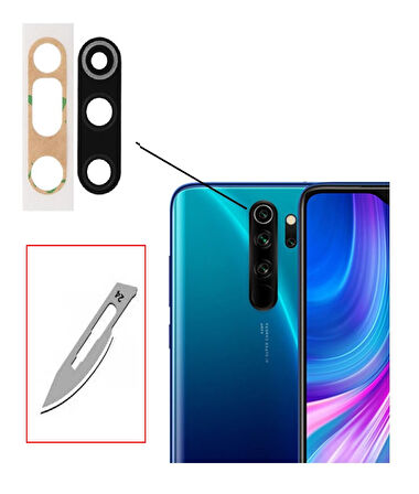 Tkgz Xiaomi Redmi NOTE 8 PRO Arka Kamera CAM Lensi + Bistüri Ucu