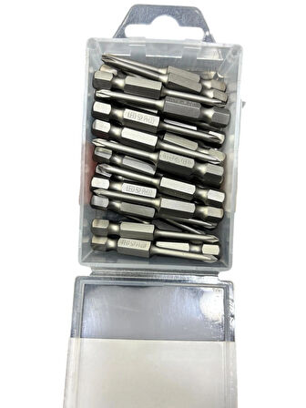 Leo Ph00 50MM ¼’’ S2 Kalite Mıknatıslı Bits Yıldız UÇ ( 30 Adet)