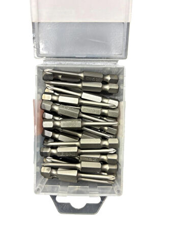 Leo Ph00 50MM ¼’’ S2 Kalite Mıknatıslı Bits Yıldız UÇ ( 30 Adet)
