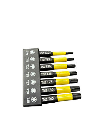 Torx Bits Set 7 Parça S2 Kalite 50 mm