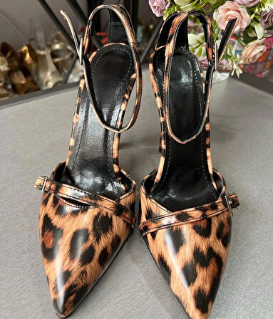 LEOPAR TREND MODEL KADIN TOPUKLU AYAKKABI