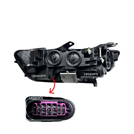 LEOPARTS Audi A6 Far Lambası Sağ (Beyin Üstünde) 2015-2017 4G0941044F