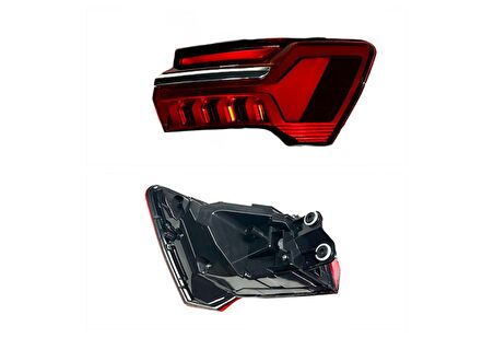 LEOPARTS Audi A6 Stop Lambası Dış Sağ 2019-2022 (Ledli) 4K5945092A