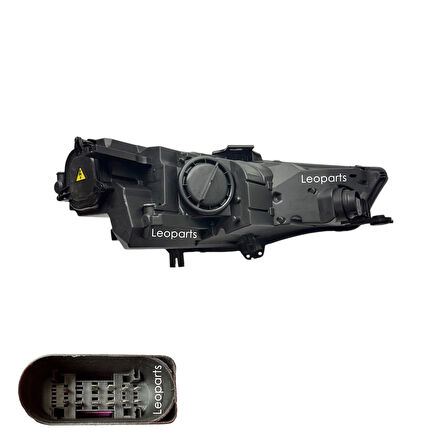 LEOPARTS Audi A4 Far Lambası Sol (Yuvarlak Mercek) 2017-2020 8W0941043