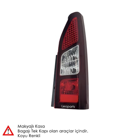 Leoparts Partner Tepee Stop Lambası Sağ (Koyu Renk / Duysuz) 2008-2015 9677205080