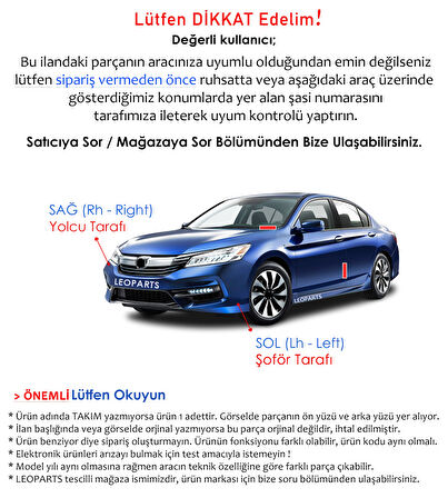 LEOPARTS Honda Jazz Sis Lambası Sağ 2011-2012 33901-TF0-G51