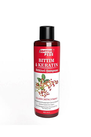 Softto Plus Bıttım & Keratin Yıpranmış Saçlar Için Güçlendirici Bitkisel Şampuan 400 Ml