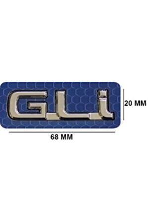 TOYOTA Uyumlu GLİ 20*68 mm Krom Yazı