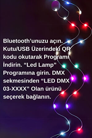 10 Metre Ses Duyarlı Led, Telefon Ve Kumanda Kontrollü, 210 Fonksiyonlu Led Işık